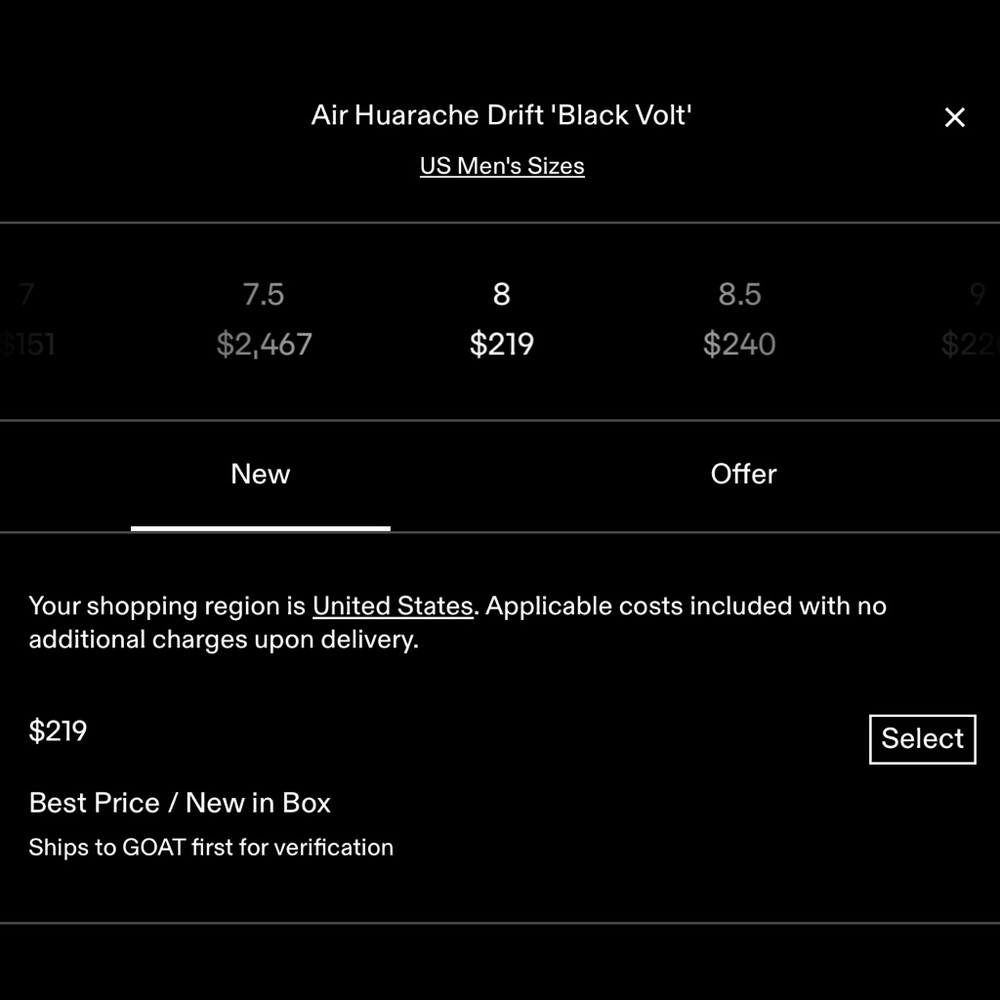 Nike Air Huarache Drift 'Black Volt' - Picture 6 of 6